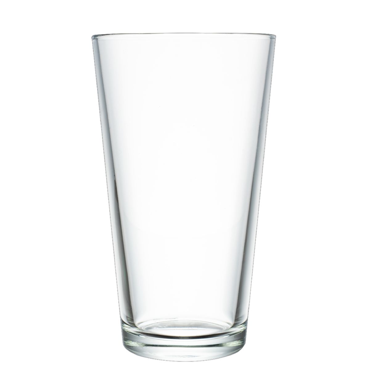 Frontalaufnahme der klaren Bierglas Vase 47 cl. in klassischer Form.