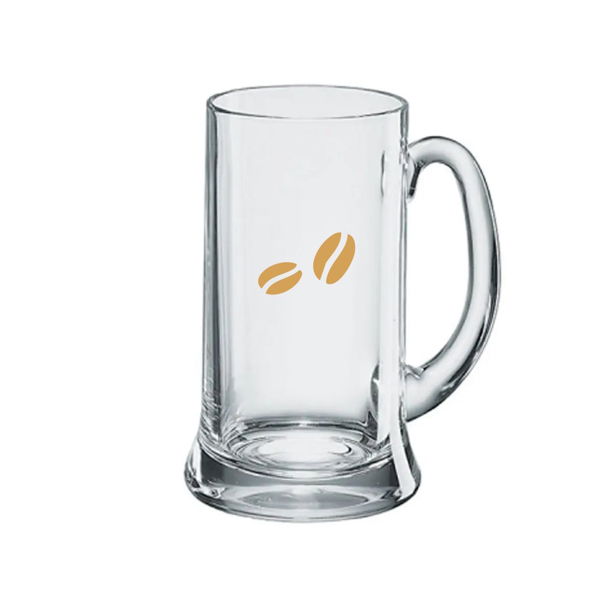 Bierkrug Icon 50 cl. mit einfarbigem CoffeeCo-Logo, zentriert auf der Vorderseite.