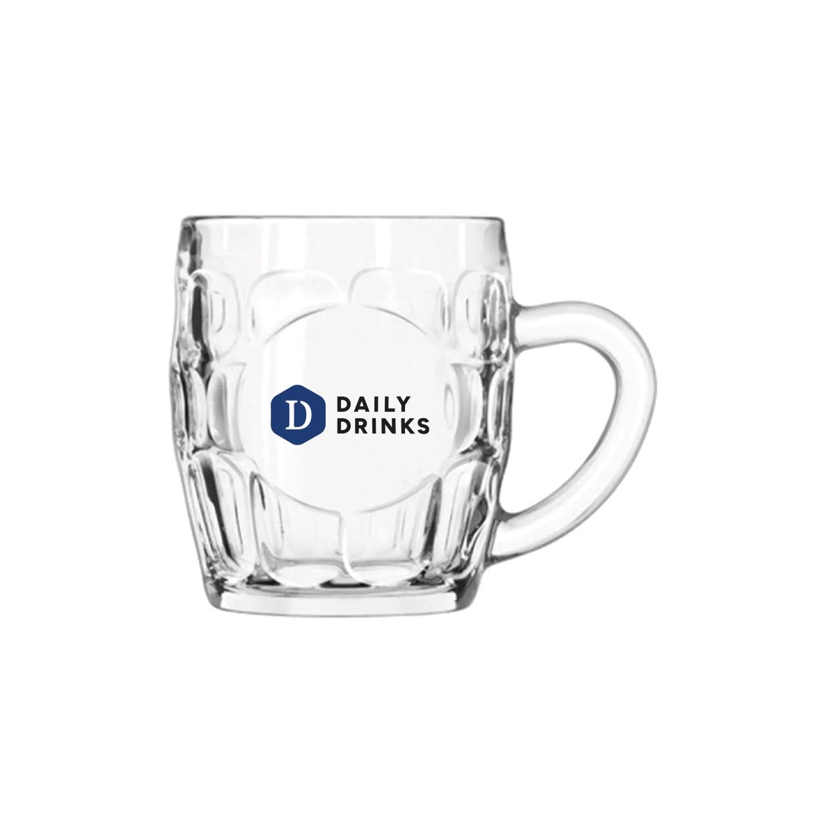 29 cl Glas mit mehrfarbigem DailyDrinks-Aufdruck auf der Vorderseite des Bierkruges.