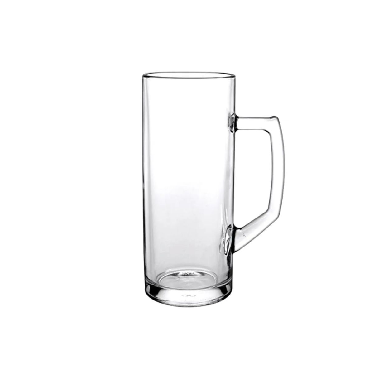 Frontalanzeige des Bierkruges Reno 30 cl. mit stabilem Henkel und Klarglas. Frontalanzeige des Bierkruges Reno 30 cl. mit stabilem Henkel und Klarglas.