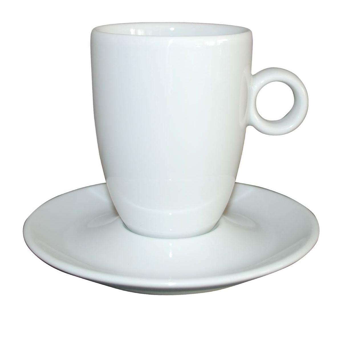 Vorderansicht der Bola Cappuccino hochweiß 25 cl. SET Vorderansicht der Bola Cappuccino hochweiß 25 cl. SET