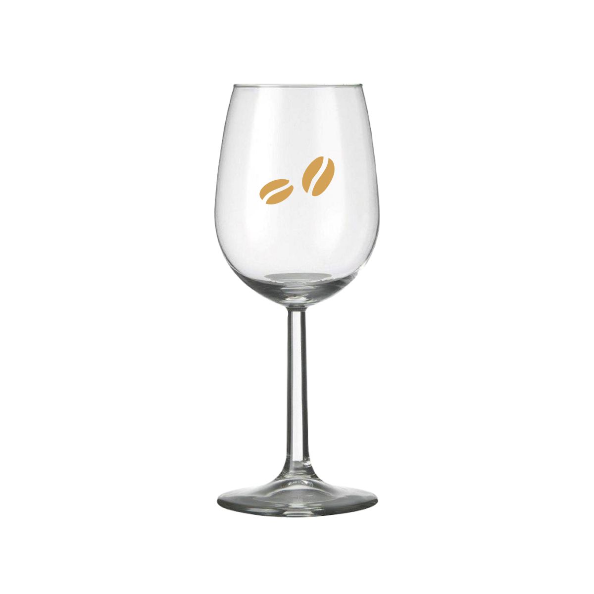 Bouquet Weinglas 23 cl. mit farbigem DailyDrinks-Logo auf der Vorderseite.