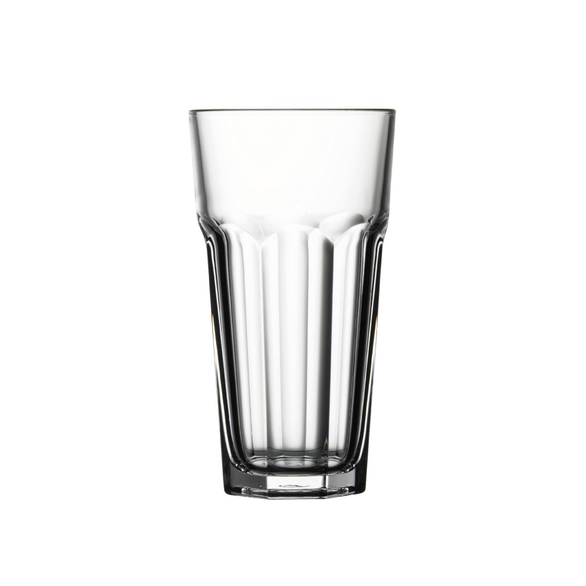 Klares Casablanca Latte Hoch 28,5 cl. aufrecht in der Vorderansicht dargestellt. Klares Casablanca Latte Hoch 28,5 cl. aufrecht in der Vorderansicht dargestellt.