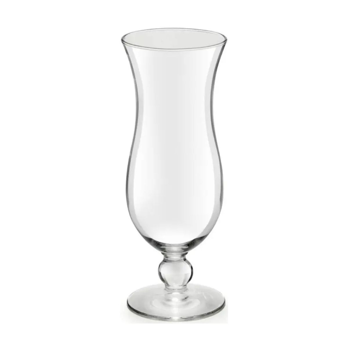 Vorderansicht des Cocktailglas Blue Hawaii 44 cl. Hergestellt aus Glas mit schmalem Boden und hohem Kelch. Vorderansicht des Cocktailglas Blue Hawaii 44 cl. Hergestellt aus Glas mit schmalem Boden und hohem Kelch.