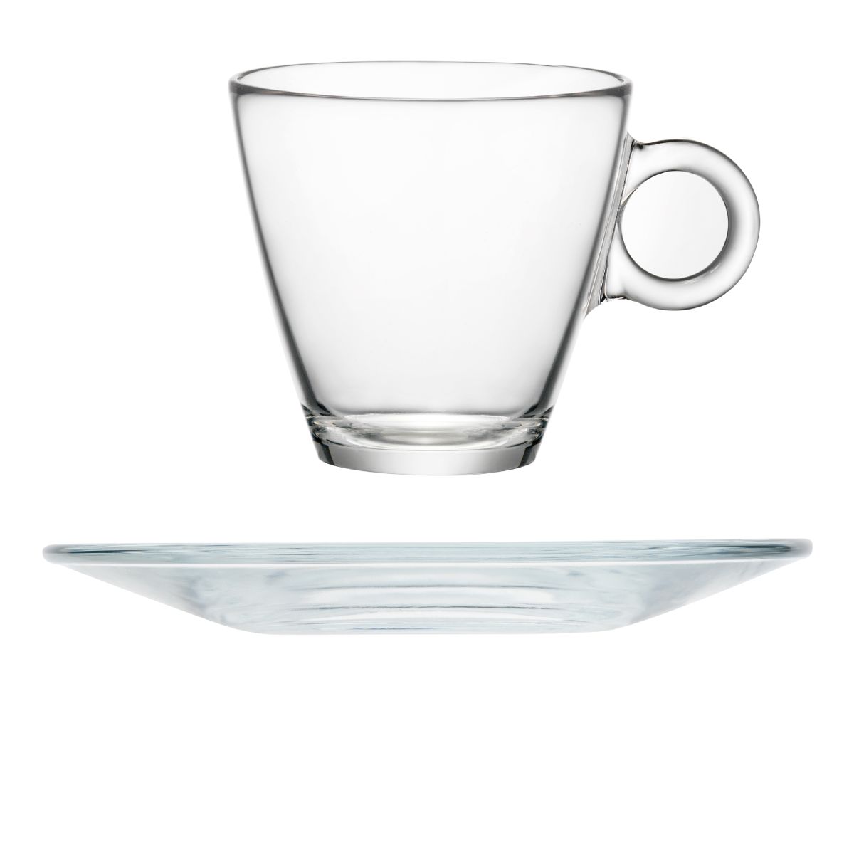 Easy Bar Teeset 32 cl. Glas in gerader Frontansicht, transparent und bereit für die Gravur.