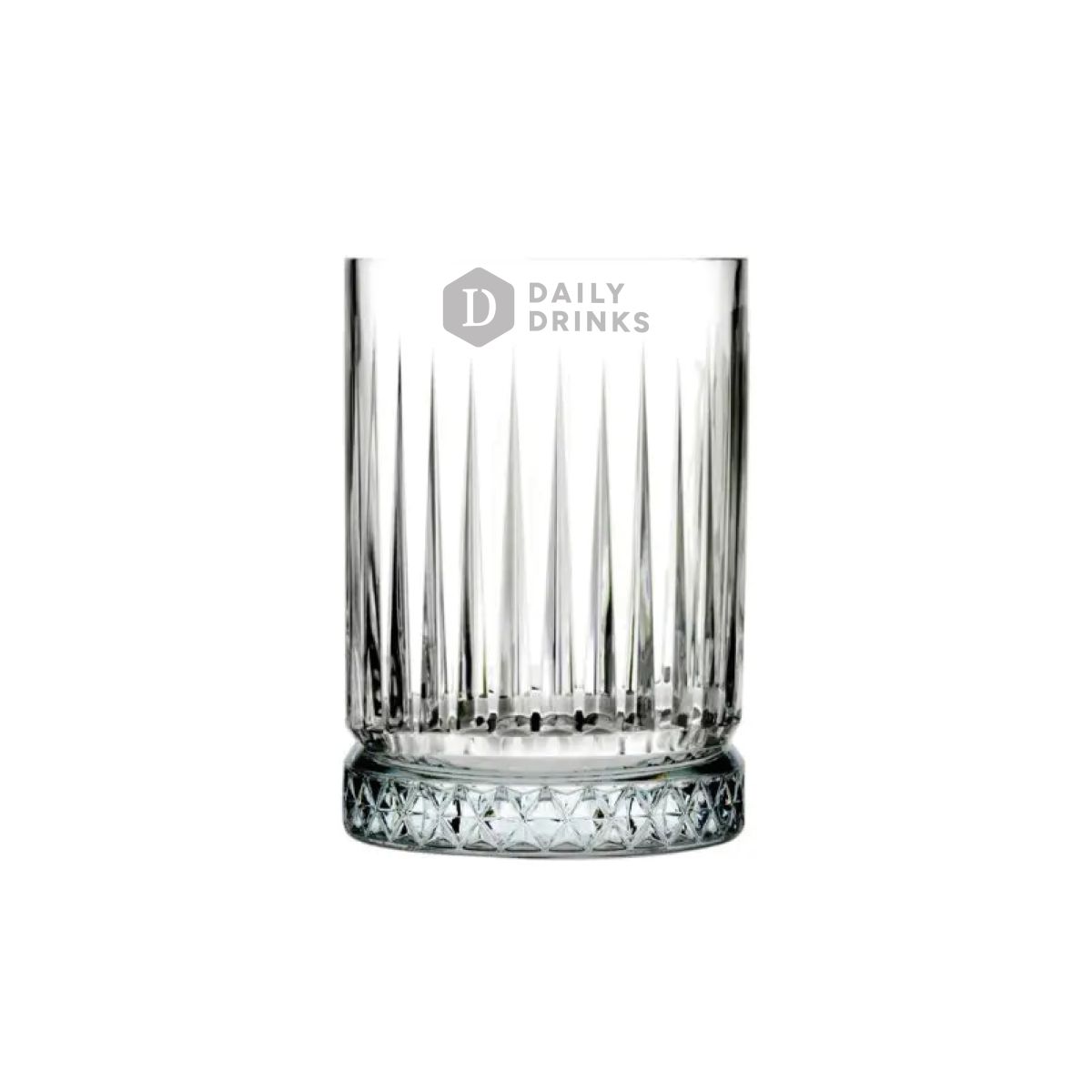 Elysia Shotglas 6 cl. mit feiner Gravur des DailyDrinks-Logos auf der Vorderseite.
