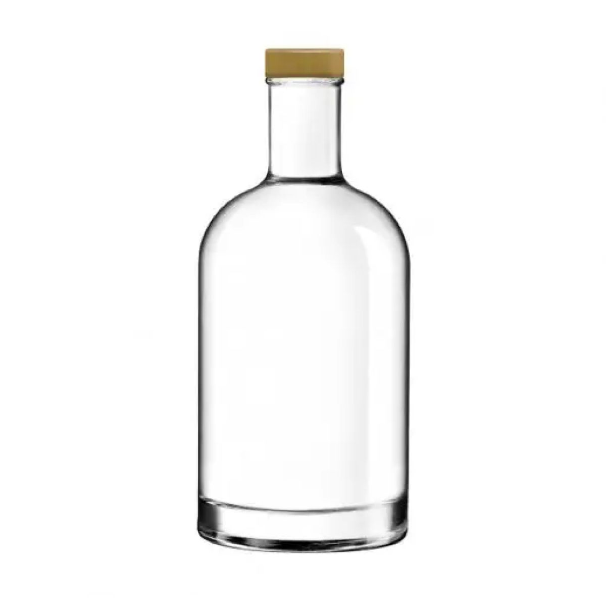 Flasche Oslo 0,7 Liter in Vorderansicht mit Goldkappe oder Aufdruck sichtbar.
