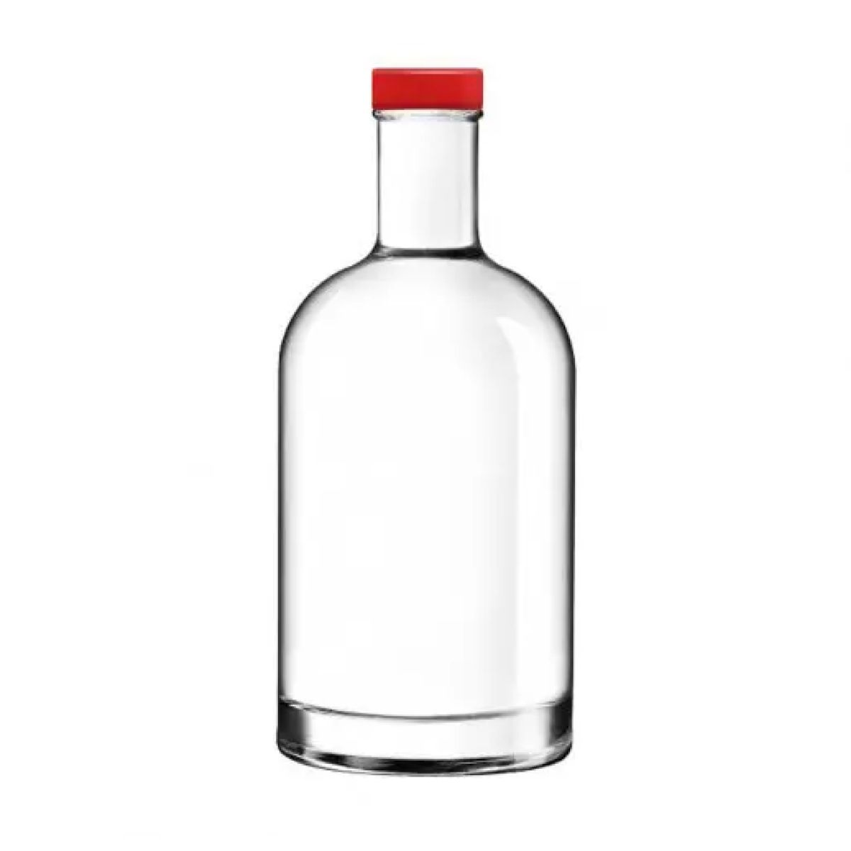 Flasche Oslo 0,7 Liter in Vorderansicht mit roter Kappe oder Aufdruck sichtbar.