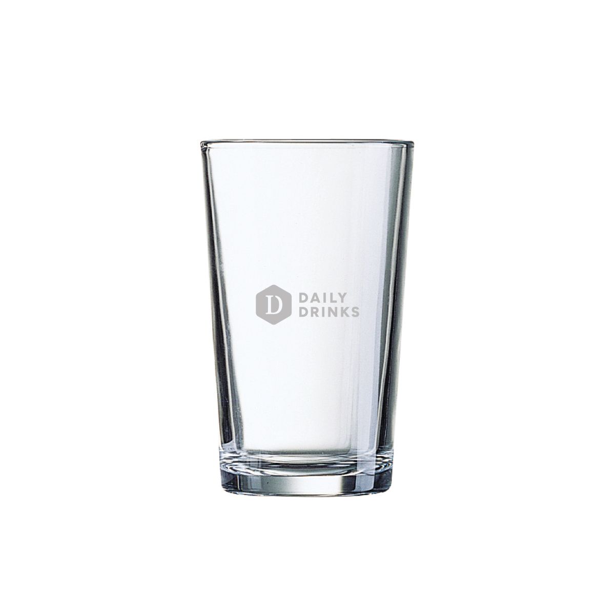 Glas Conique 8 cl. mit eingraviertem DailyDrinks-Logo auf der Vorderseite.
