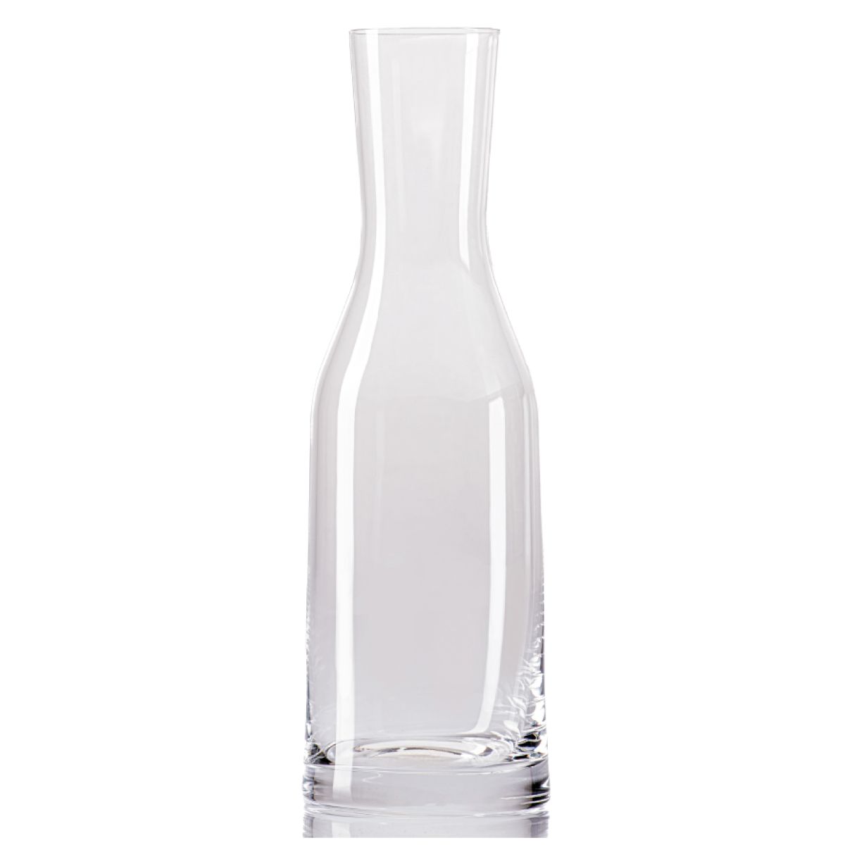 Gerade Vorderansicht des Karaffe Le Marc 100 cl. mit transparentem Glas, rundem Boden und schmaler Öffnung.