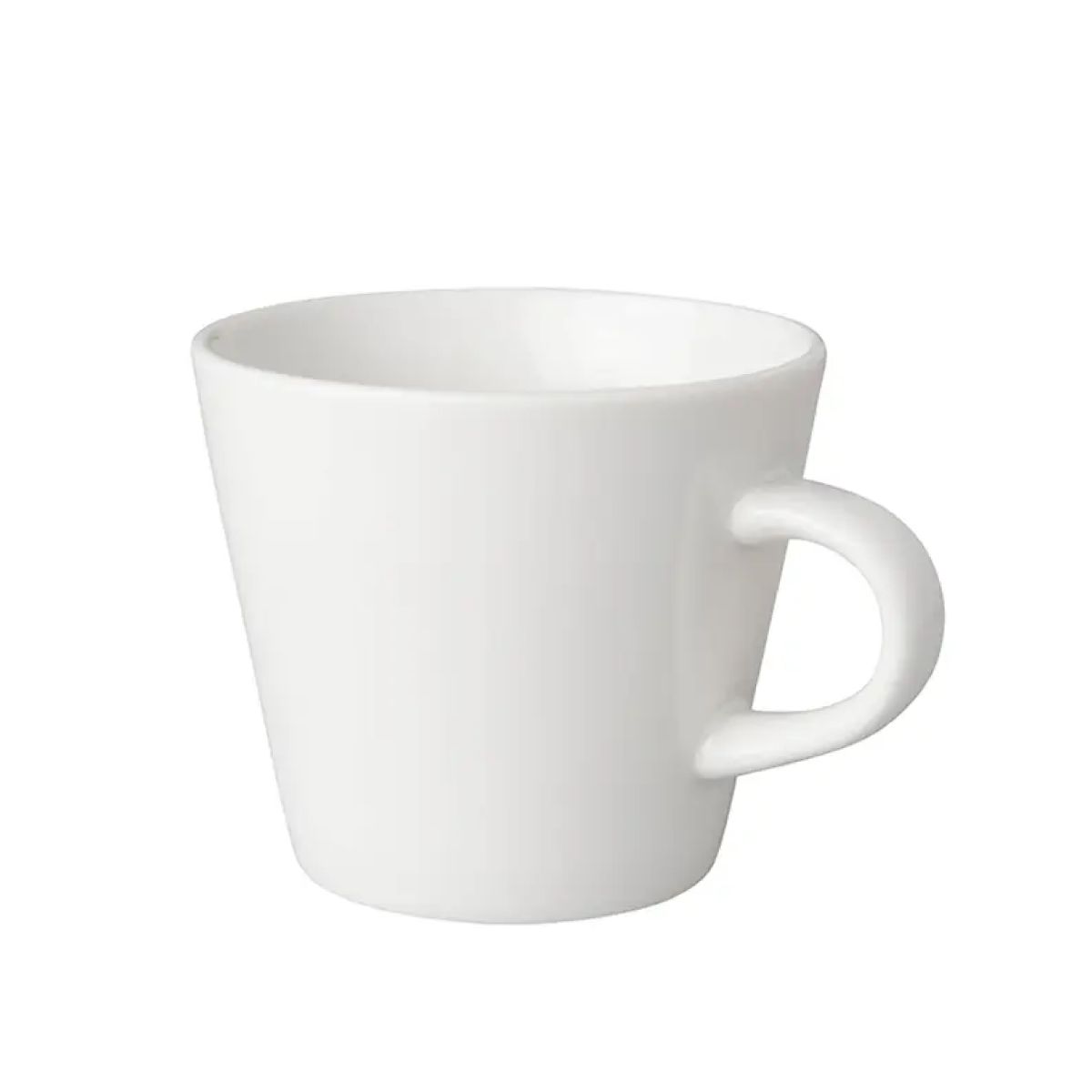 Kaffeetasse weiß Neo Budgetline 19 cl. aus Porzellan in Vorderansicht, mit glatter Oberfläche und runder Form.
