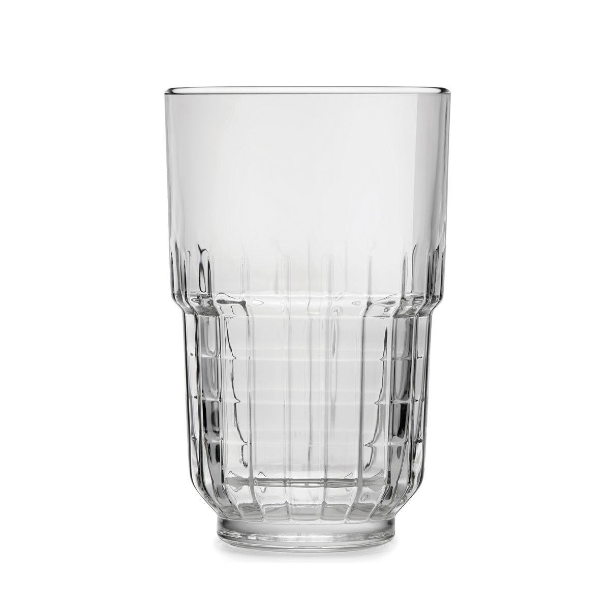 Longdrink glas Onis 34,5 cl. aus klarem Glas, von vorne und ohne Dekor ausgestellt. Longdrink glas Onis 34,5 cl. aus klarem Glas, von vorne und ohne Dekor ausgestellt.