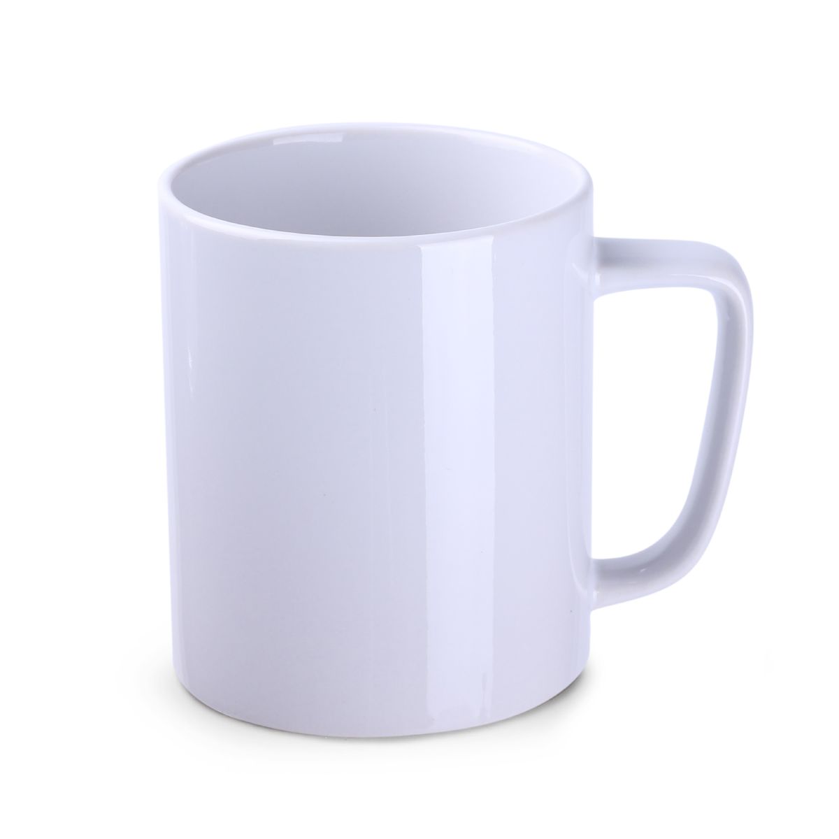 Weißer 31cl Becher Tommy Classic mit gerader Wandung und klassischem Keramikdesign.
