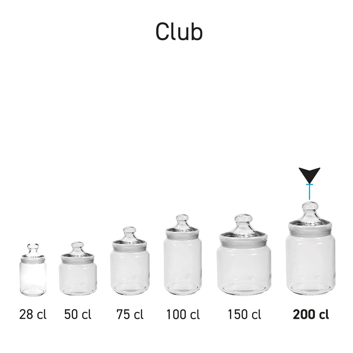 Bonbonglas Big Club 2 Liter bedrucken