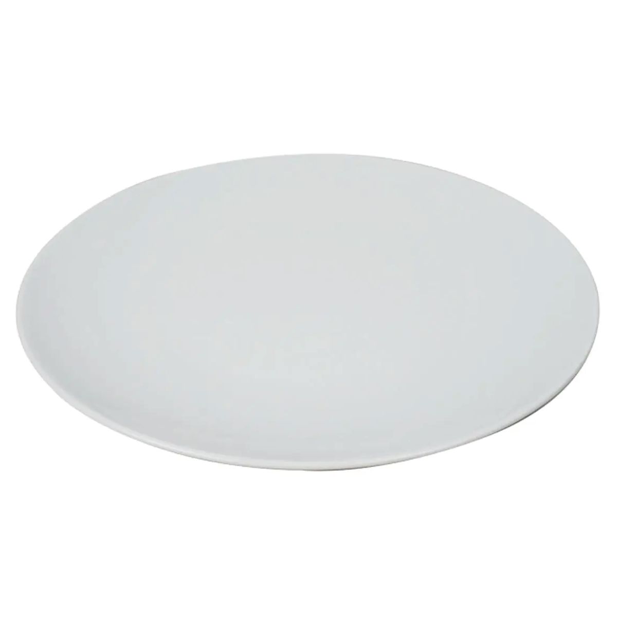 Vorderansicht des ovalen Steak Teller Palmer White Delight Oval 30 cm. mit glattem Rand. Vorderansicht des ovalen Steak Teller Palmer White Delight Oval 30 cm. mit glattem Rand.