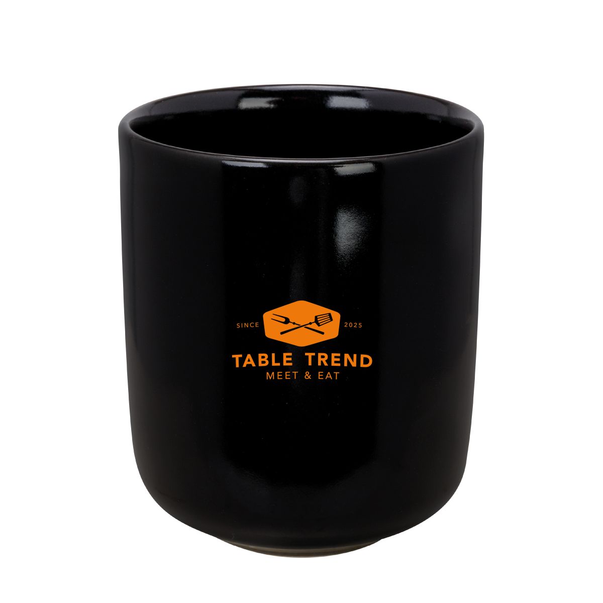 Einfarbiges TableTrend-Logo auf der Vorderseite einer Venus Tasse 35 cl. ohne Henkel